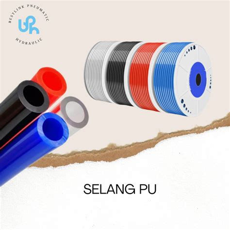 Jual SELANG POLYURETHANE TUBE PU 12mm X 8mm X 100mtr ROLL Shopee