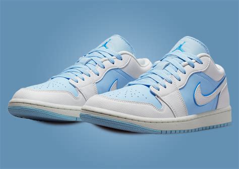 Ice Blue Hues Freeze Over The Air Jordan 1 Low SE Sneaker News