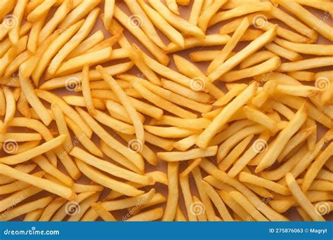 French Fries As Background Fried Potato Sticks Golden Fries Roasted