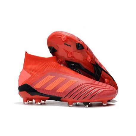 adidas Predator 19+ FG Soccer Cleats Active Red