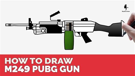 How To Draw M Gun From Pubg Youtube