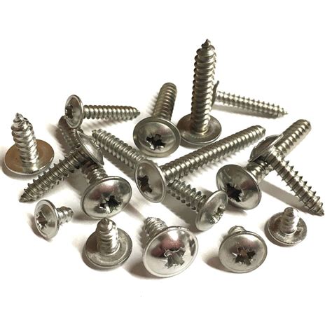 NO 6 8 10 12 FLANGED SELF TAPPING SCREWS A2 STAINLESS STEEL FLANGE HEAD