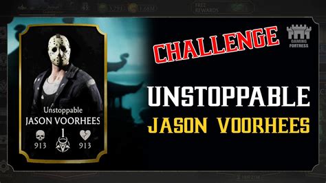 MK Mobile Challenge Gameplay UNSTOPPABLE JASON VOORHEES YouTube