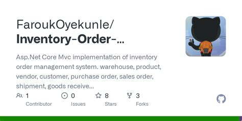 Github Faroukoyekunleinventory Order Management System Aspnet Core