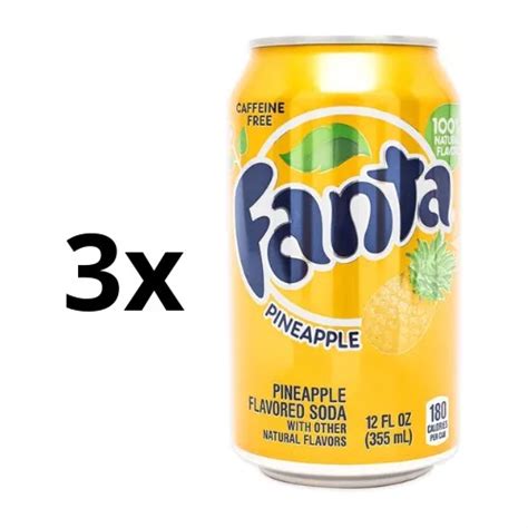 Kit X Fanta Sabor Pineapple Refrigerante De Abacaxi Ml Mercadolivre