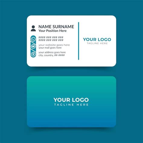 Premium Vector Professional Medical Business Card Template Design