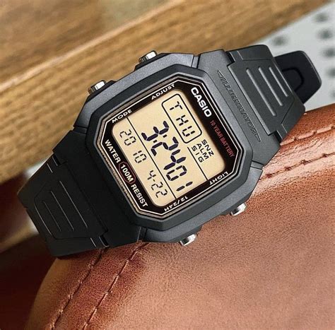 Casio Standard W Hg Avdf Digital Dial Black Resin Band