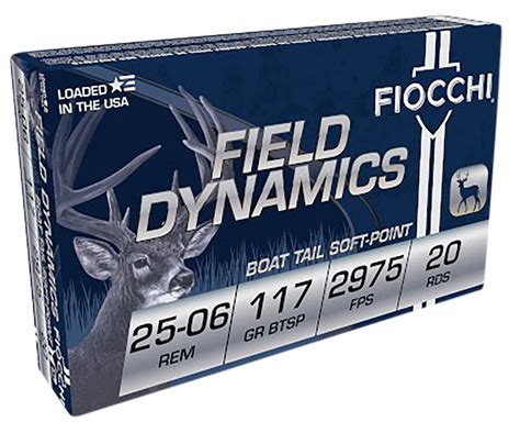 Jaktdepotet ProShop Fiocchi Field Dynamics Rifle 25 06 Rem 117 Gr