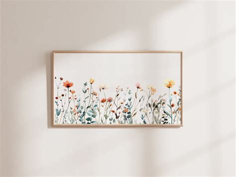 Samsung Frame Tv Art Wildblumen Sommer Bunte Blumen F R Rahmen Tv Art