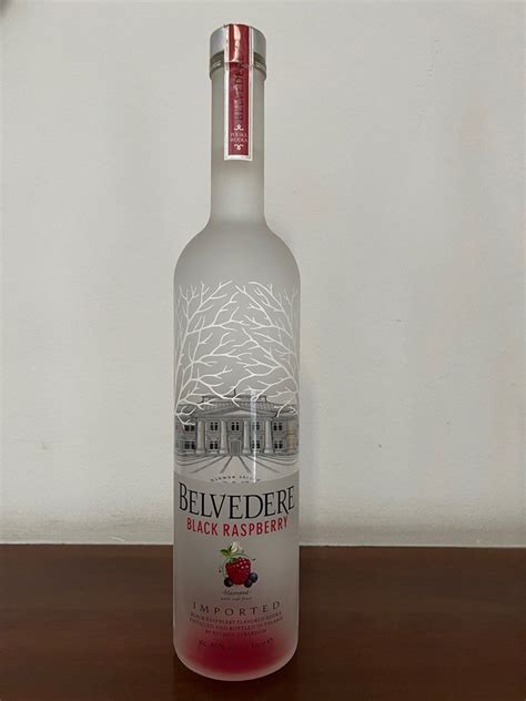 Belvedere 1 Litre Black Raspberry Food Drinks Alcoholic Beverages