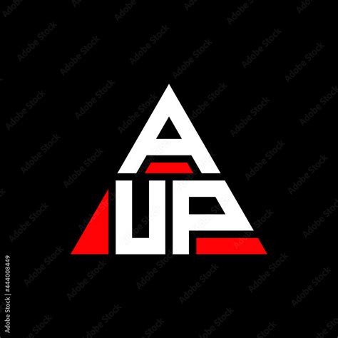 AUP triangle letter logo design with triangle shape. AUP triangle logo ...