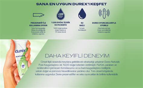 Durex Naturals Pure Kayganlaştırıcı Jel 100 ml 1 x 100 ml Amazon