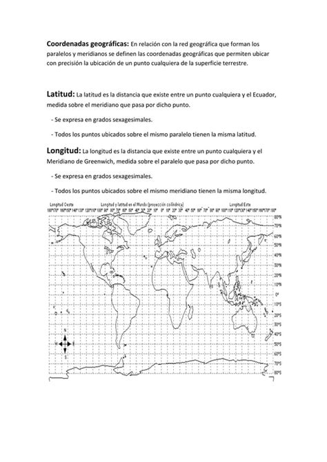 Coordenadas Geograficas Pdf