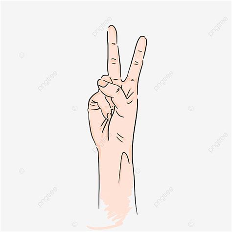 Hand Gestures White Transparent Hand Gesture Of Yeah Hand Gesture