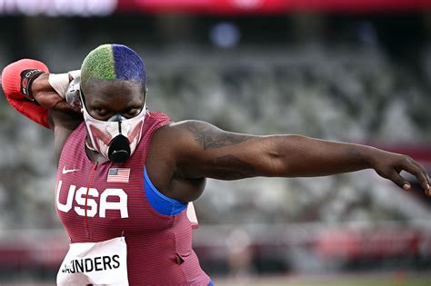 Team USA shot put star Raven Saunders stuns in Joker mask