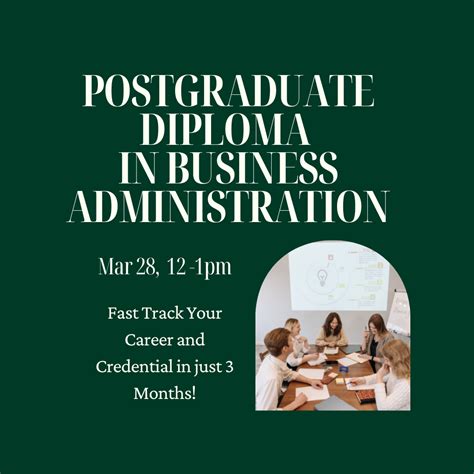 Postgraduate Diploma In Business Administration Fast Track Your