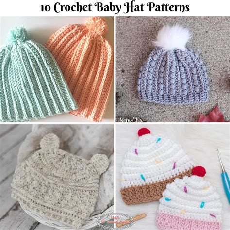 10 Cute And Free Crochet Baby Hat Patterns Nickis Homemade Crafts