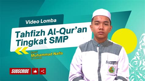 Lomba Tahfizh Tingkat Smp Pondok Pesantren Al Quran Dar Ali Al