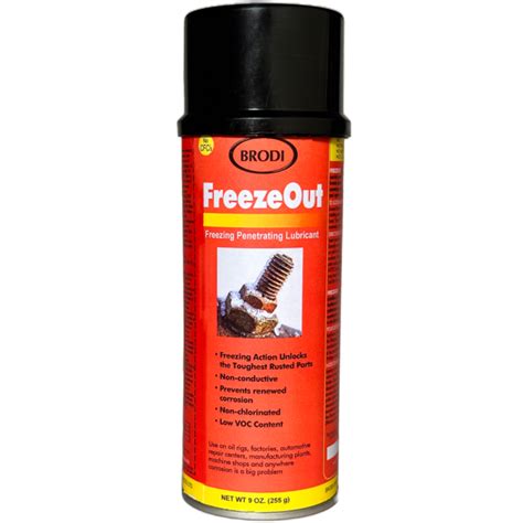 Freezeout Nut And Bolt Loosener With Rapid Freeze Action