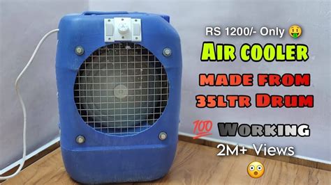 How To Make Air Cooler At Home 35ltr Drum Air Cooler Hand Made Air