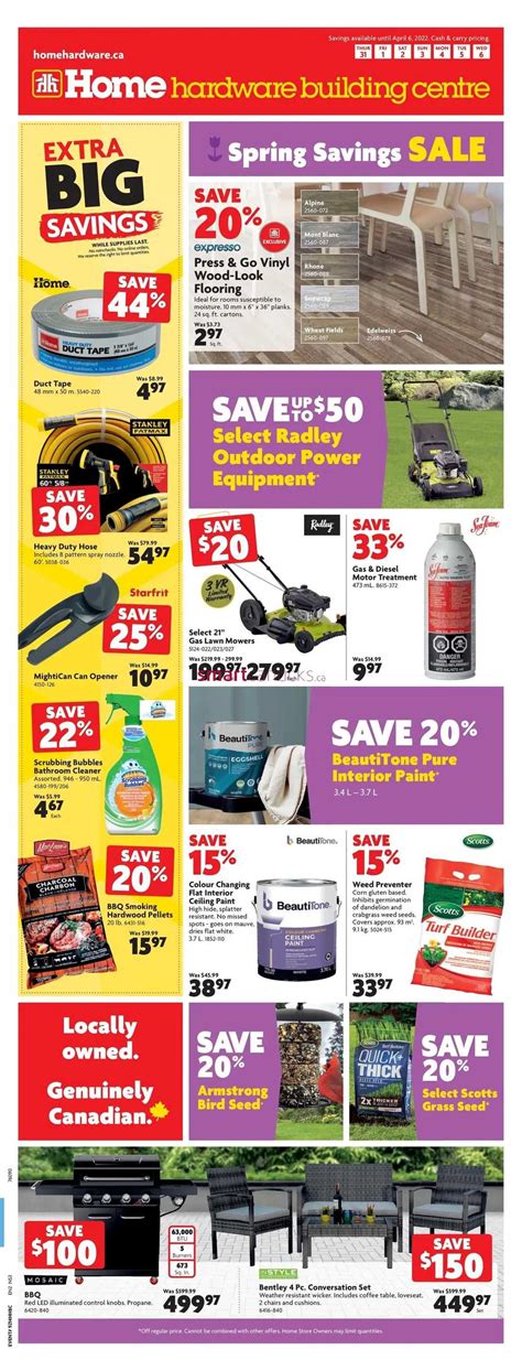 Home Hardware Building Centre Atlantic Flyer March To April