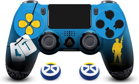 Amazon.com: Repalcement for Wireless Custom PS4 Game Joystick Controller with One Pair of Thumb ...