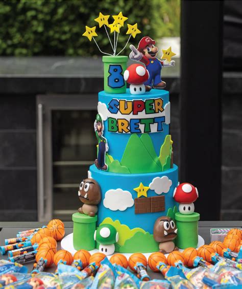 Super Mario Bros Custom Cake