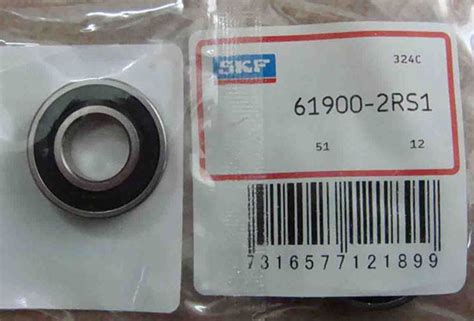 High Speed Reel Bearings Miniature Deep Groove Ball Bearing 61900