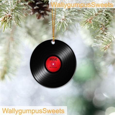 Vinyl Record Christmas Ornament Music Hanging Christmas Etsy Canada