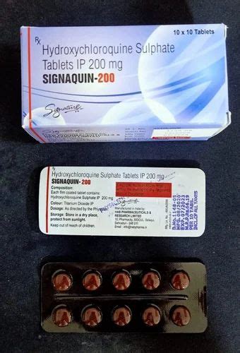 Hydroxychloroquine 200 Mg Tablet Signaquin 200mg Tab At Rs 200 Stripe