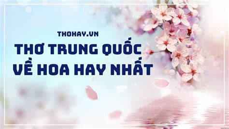 Thơ Đường Trung Quốc 35 Bài Thơ Tiếng Trung Hay Nhất