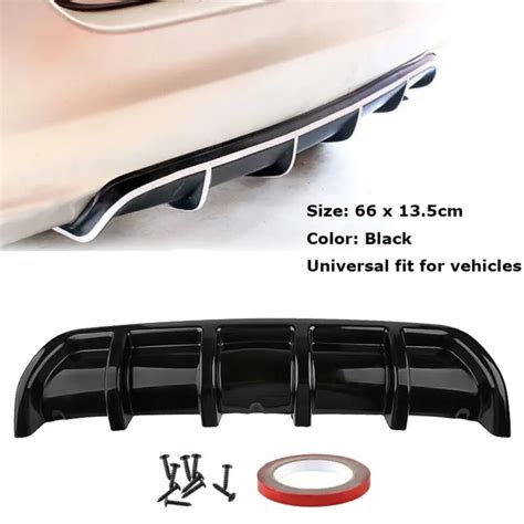 Universal Diffuser Car Rear Bumper Body Kit Spoiler Splitter Trim Cover