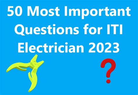 Most Important Questions For Iti Electrician Cbt Exam Ncvt Mis