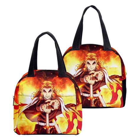 Demon Slayer Anime Kimetsu No Yaiba Lunch Bag Portable Insulated Cooler