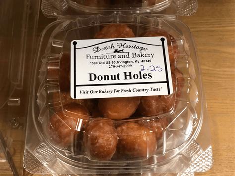 Amish Donut Holes - Dutch Heritage Furniture & Bakery