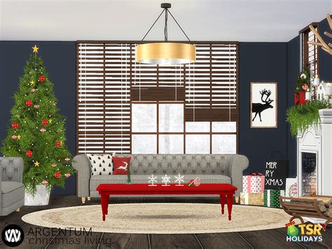 The Sims Resource Holiday Wonderland Argentum Christmas Living