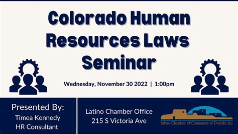 Colorado Human Resources Laws Seminar Youtube