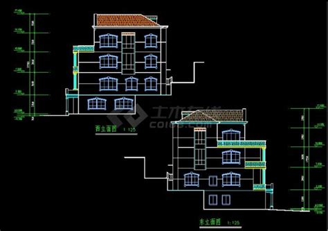 比较精美实用的多层别墅建筑设计图（共5张）别墅建筑土木在线