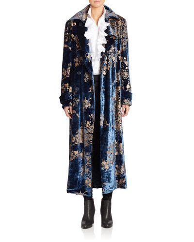 Ralph Lauren Collection Radford Velvet Coat Lyst Velvet Coat Fashion Coat