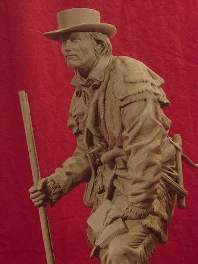 Jedediah Smith Clay Sculpture By Greg Polutanovich