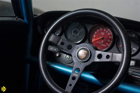 Blue Bisimoto Twin Turbo Porsche 964 Momo Prototipo Steering Wheel Momo