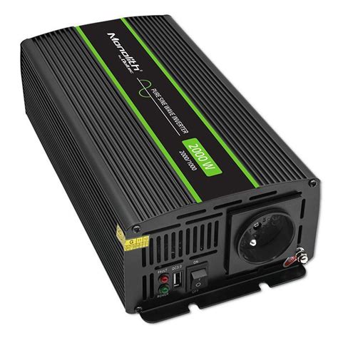 Qoltec Przetwornica napięcia Monolith 1000W 2000W 12V na 230V