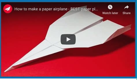 How To Make A Long Distance Paper Airplane Paper Plane Paper