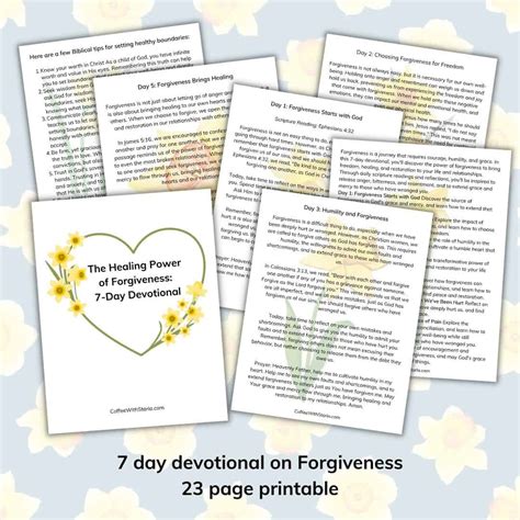 Forgiveness Journal Prompts Pdf Coffee With Starla