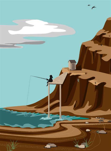 Cartoon fishing dock - Free Stock Illustrations | Creazilla