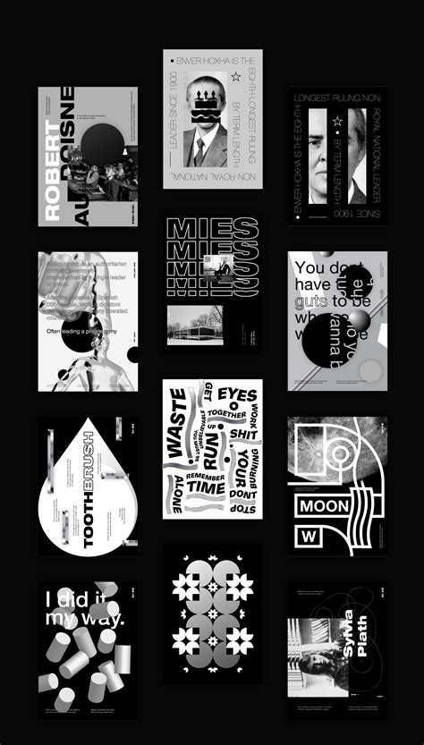 Black And White Poster Design Inspiration