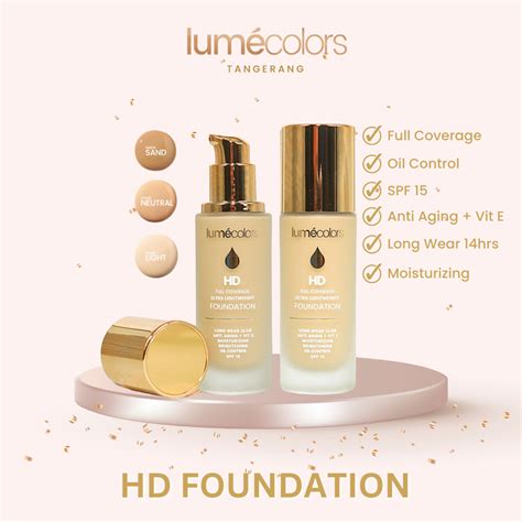 Jual Lumecolors Hd Foundation Full Coverage True Match Color Ultra