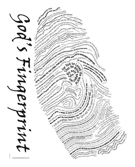 God S Fingerprint Printable