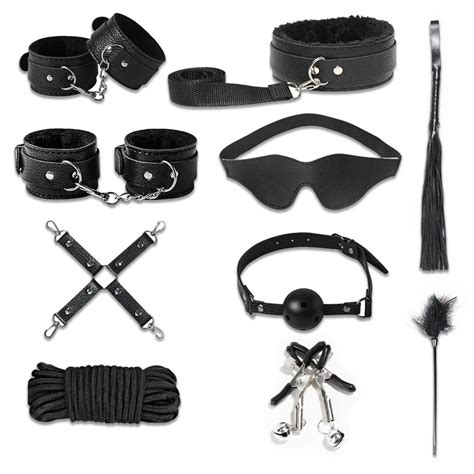 Sm Sex Toys Set Ten Piece Set Bundled Bondage Rope Female Sex Toys