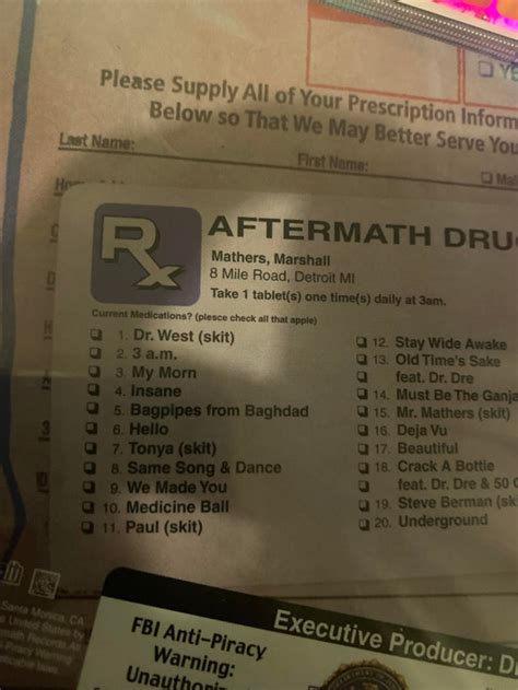 Just noticed my Relapse cd has a typo anyone know if this is a common ...